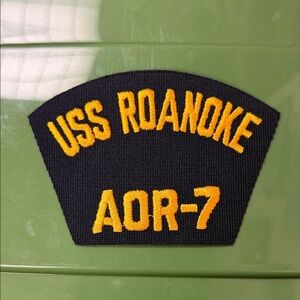 USS Roanoke AOR-7 embroidered naval Patch